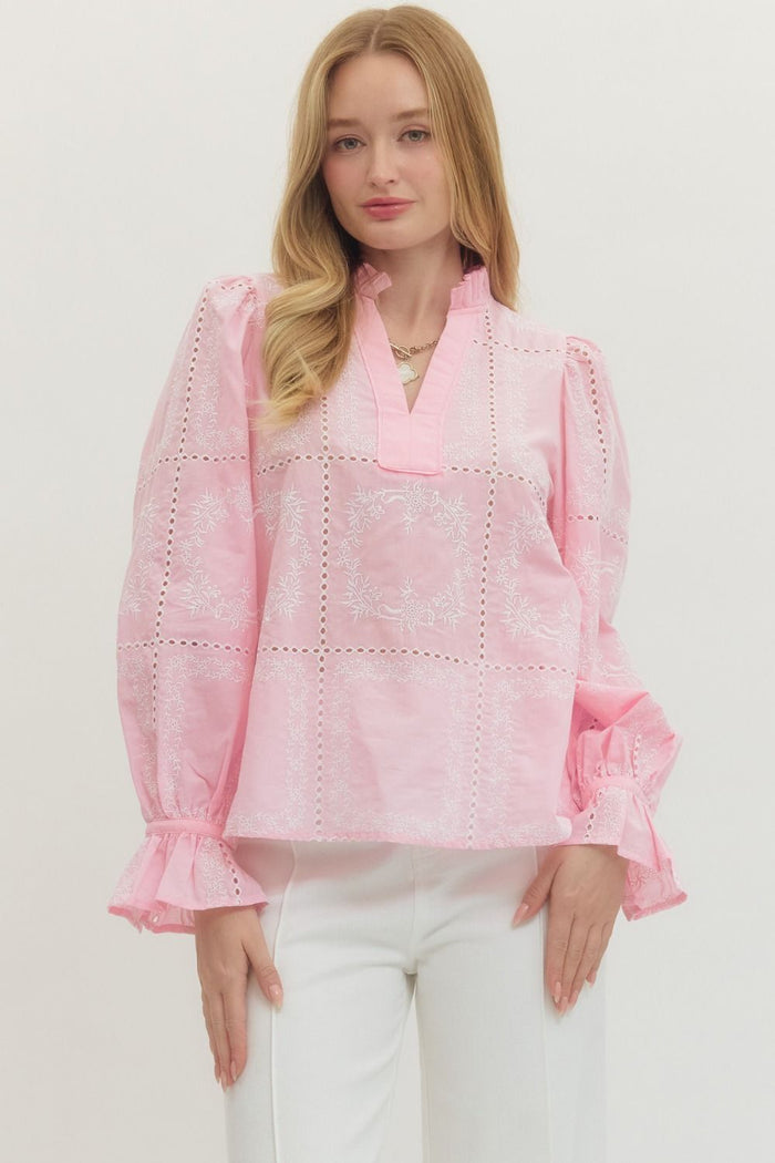 Eyelet Enchantment Blouse