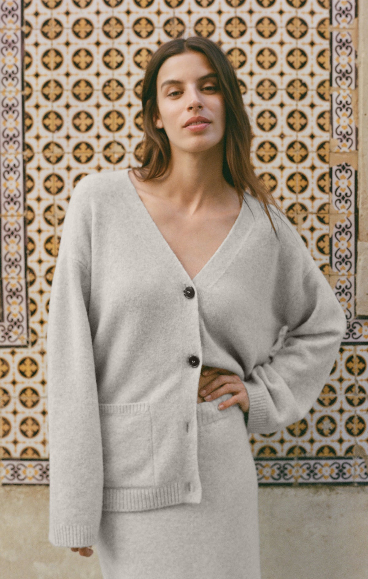 Cozy Moment Cardigan - Feather Grey