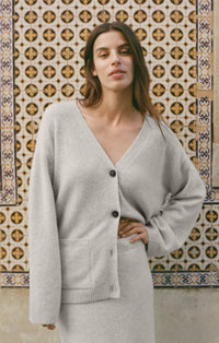Cozy Moment Cardigan - Feather Grey