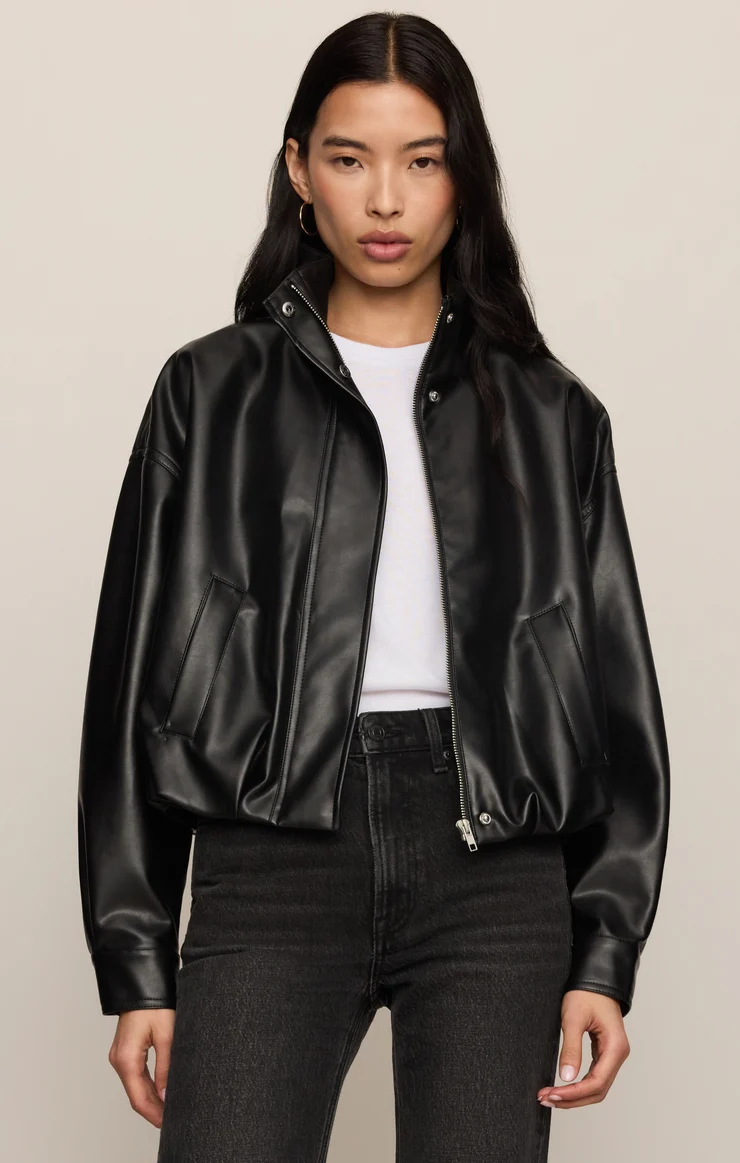 Corin Bubble Hem Jacket - Black