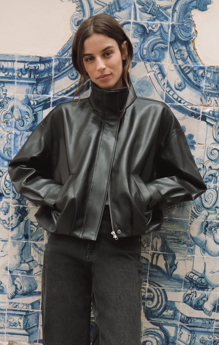 Corin Bubble Hem Jacket - Black