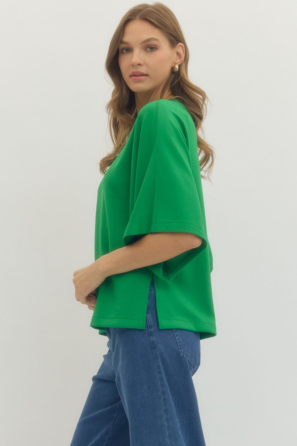 Kelly Green Delphine Top