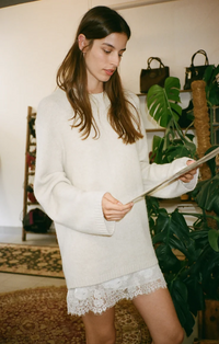 Chill Mode Sweater - Frosted Pearl