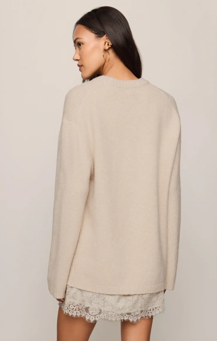 Chill Mode Sweater - Frosted Pearl