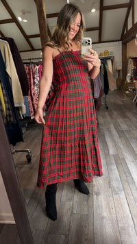 Plaid About You Pleat Dress
