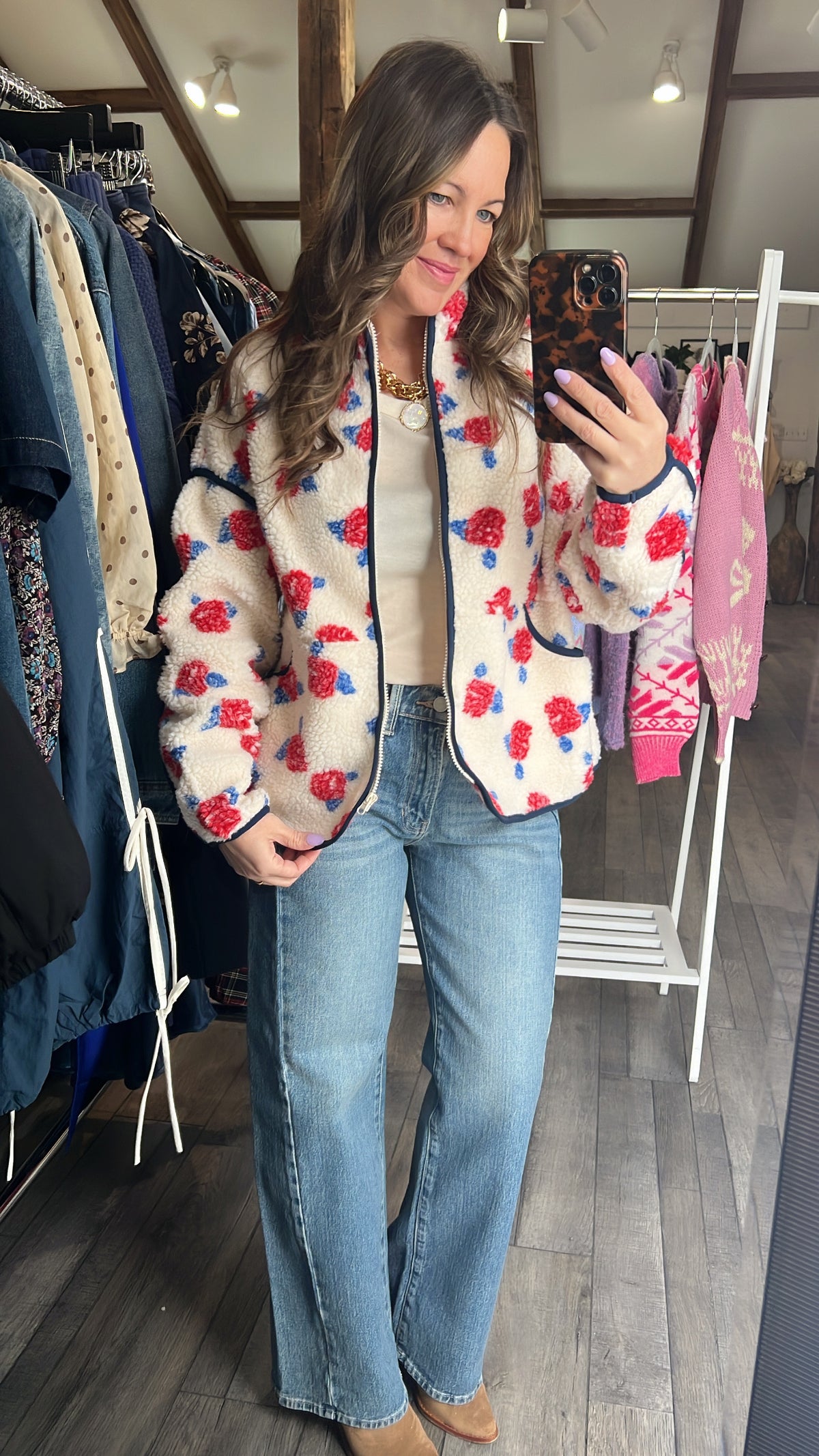 Petal Pop Fleece Jacket