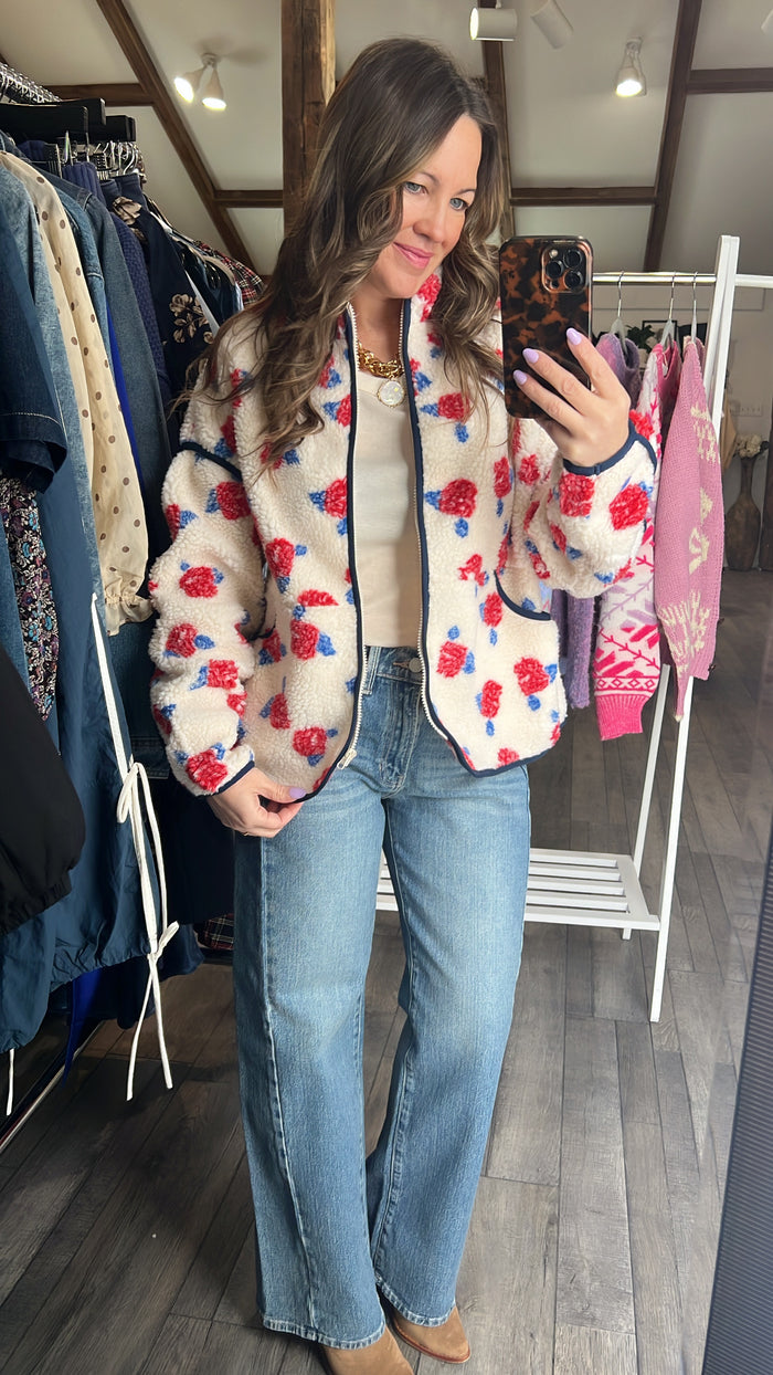 Petal Pop Fleece Jacket