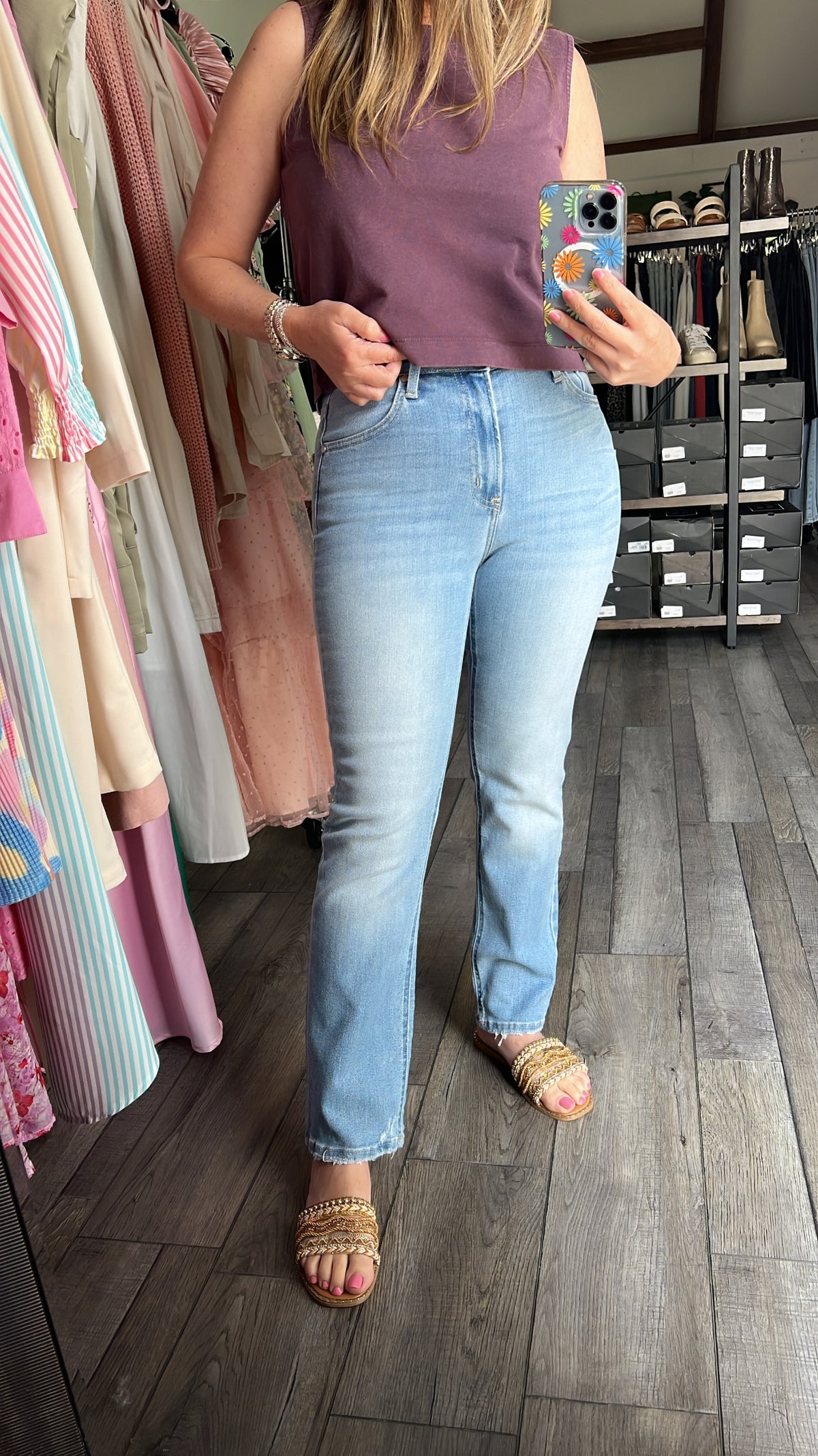 Lila Light Denim Straight Jean