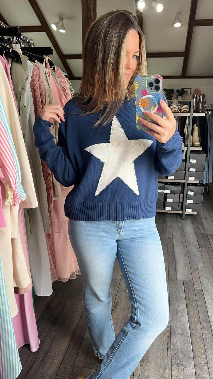 Sienna Star Sweater Midnight