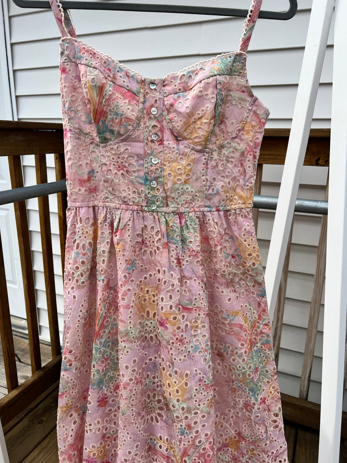 Tell Me A Pastel Eyelet Story Dress