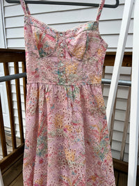 Tell Me A Pastel Eyelet Story Dress