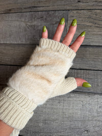 Lexie Lux Faux Fur Fingerless Gloves