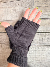 Lexie Lux Faux Fur Fingerless Gloves