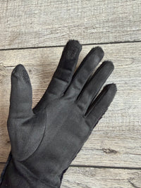 Soft Faux Fur Black Gloves