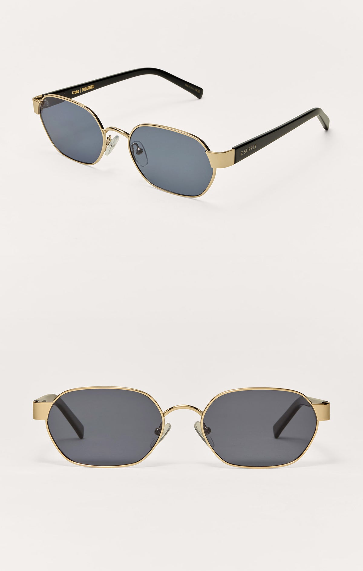 Cruise Gold Grey Polarized Sunglasses Z Supply