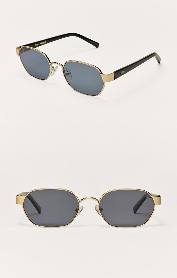 Cruise Gold Grey Polarized Sunglasses Z Supply