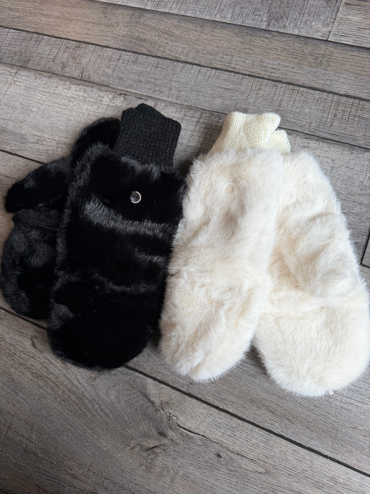 Plushie Faux Fur Convertible Mittens