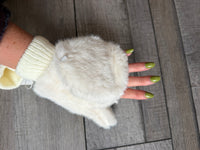Plushie Faux Fur Convertible Mittens