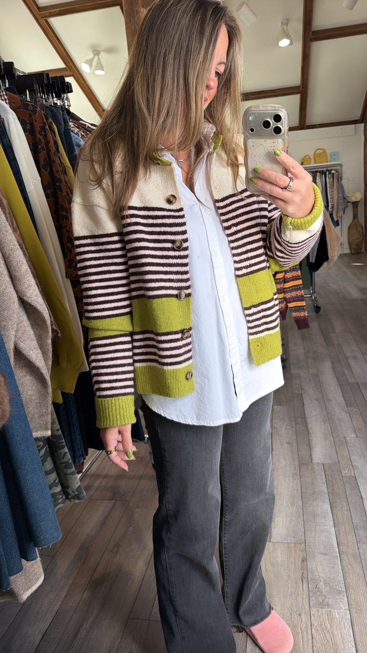 Avocado Toast Stripe Sweater