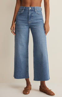 Nova Crop High Rise Wide Leg Jean- FRESCA