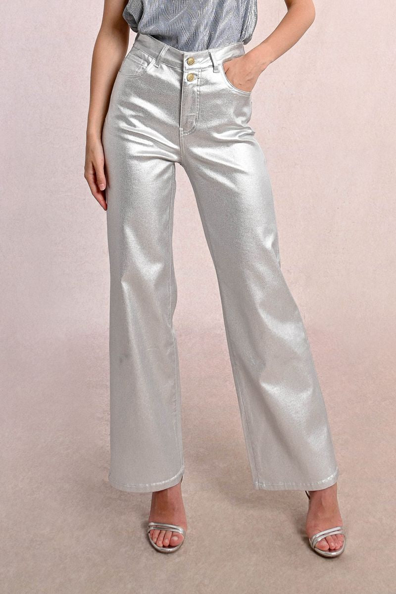 Silver Coated Pants
