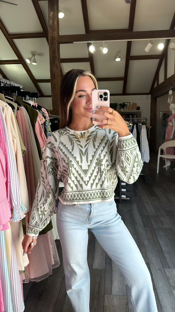 Yeva Sweater Palm Green