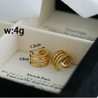 Ear Cuff 18k Gold Plated Stainless Steel