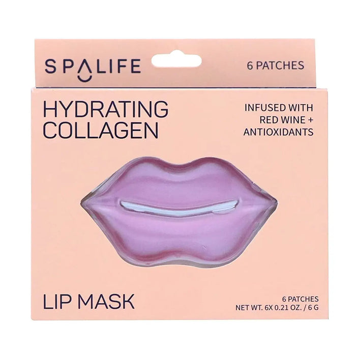 Hydrating Collagen & Red Wine Hydrogel Lip Masks My Spa Life- 8 Ct