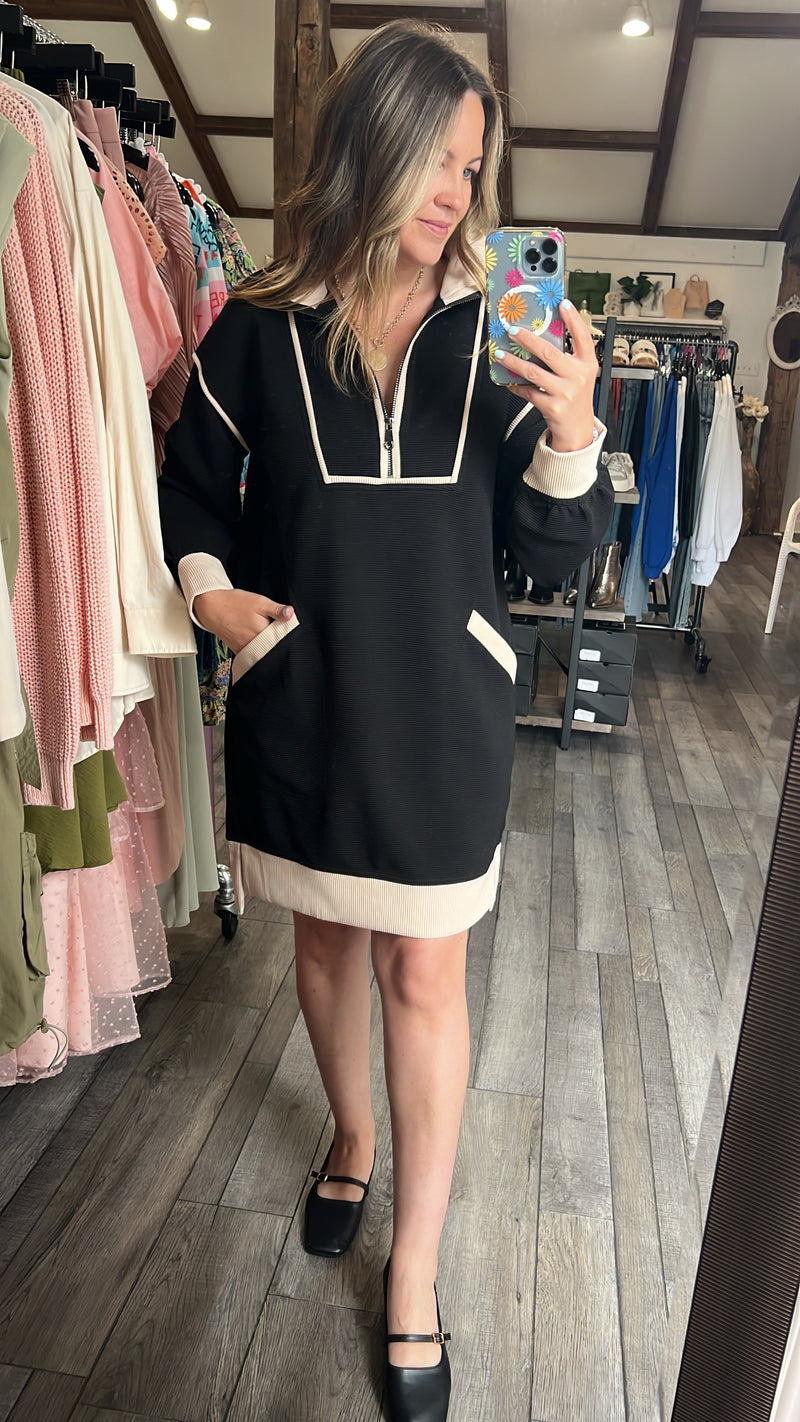 Zamira Zipper Pocket Dress