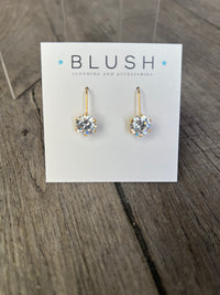 Jill Sparkle Earring Gold/Clear