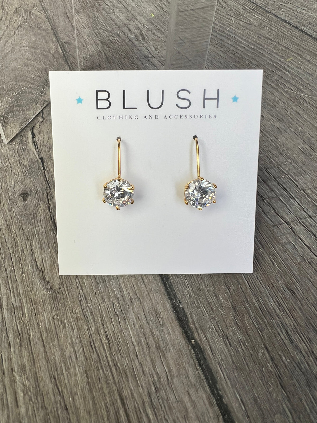 Jill Sparkle Earring Gold/Clear