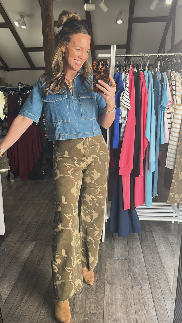 Denim After Dark Top