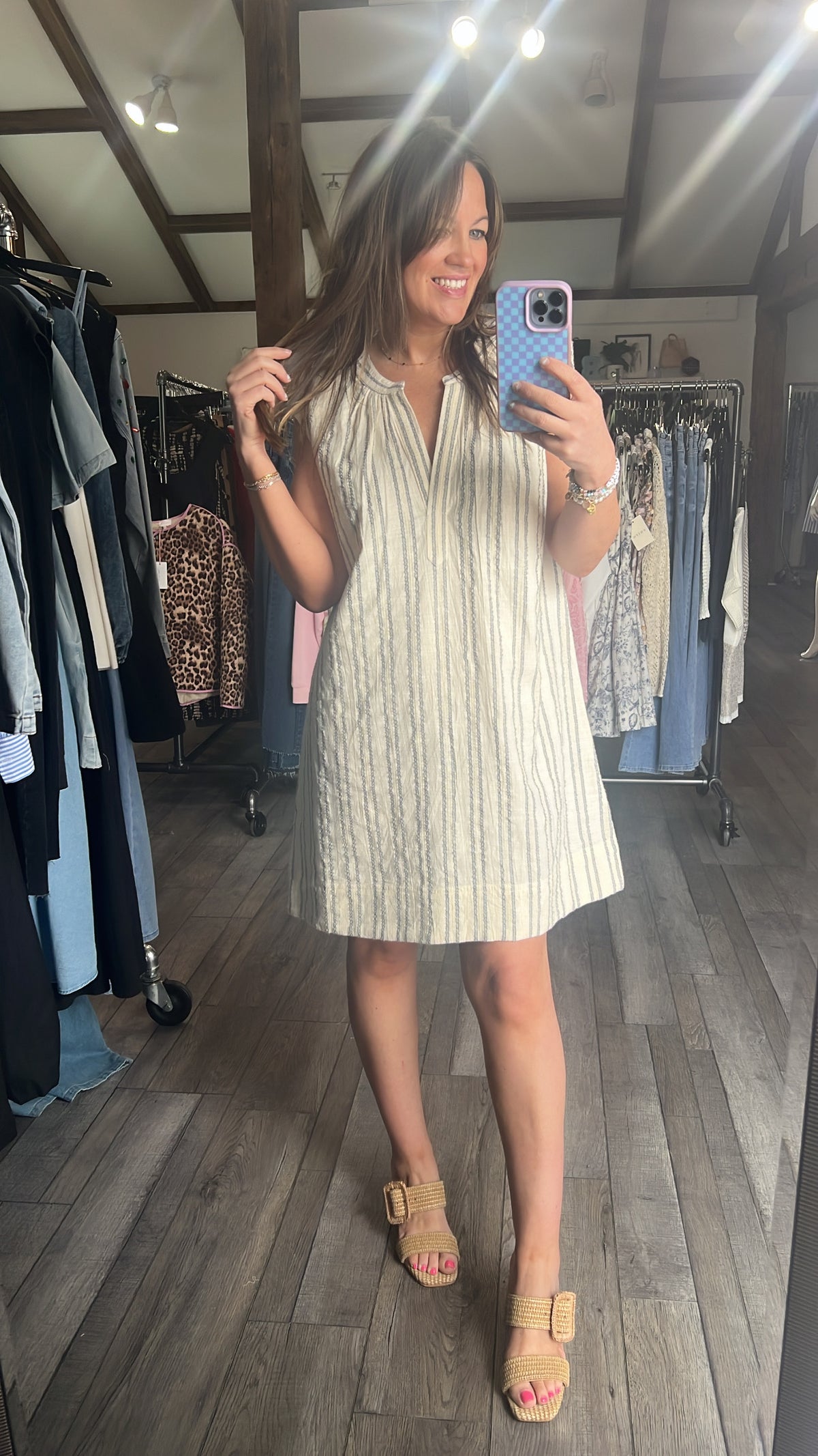 Minna Stripe Mini Dress