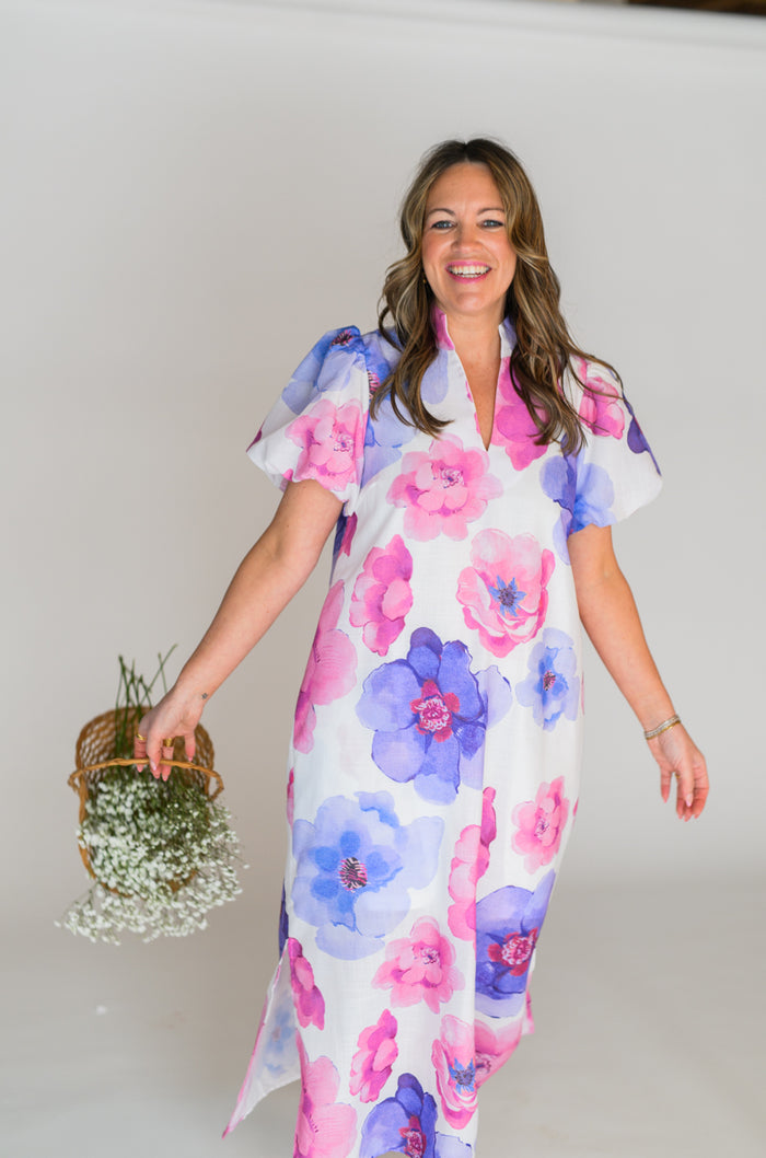 Blush & Berry Blossom Dress