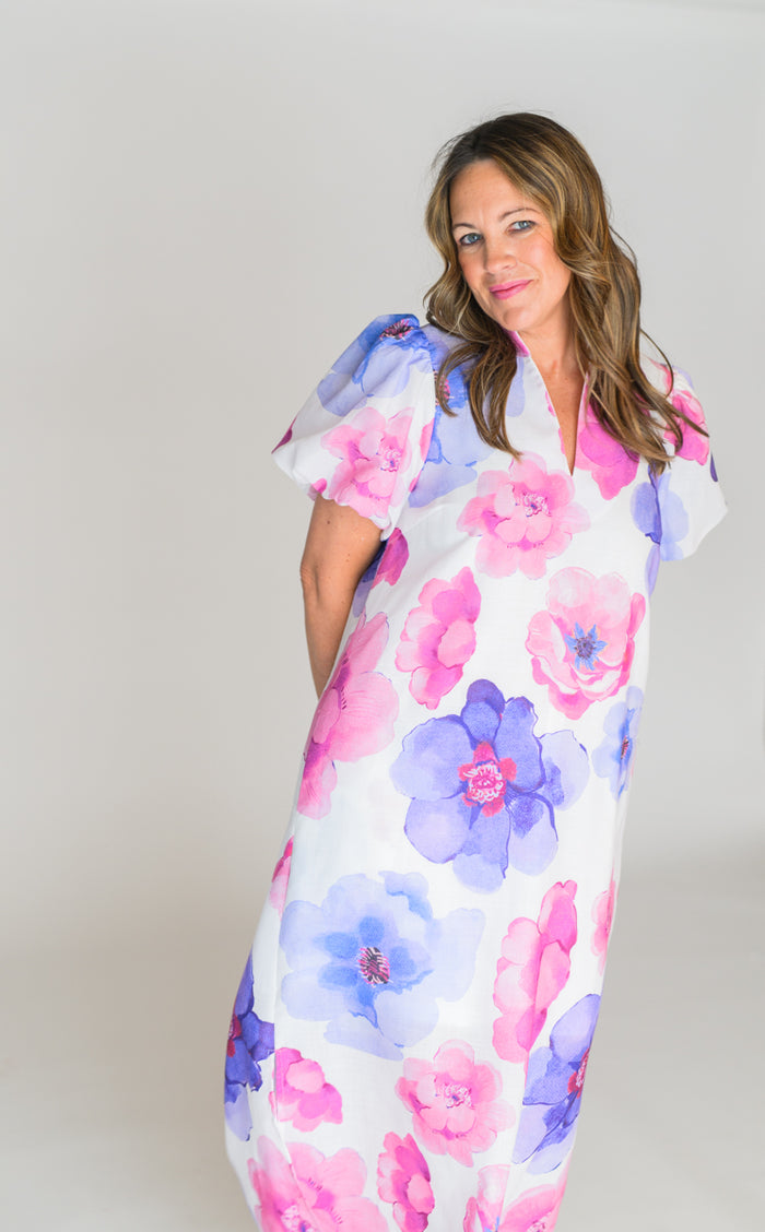 Blush & Berry Blossom Dress