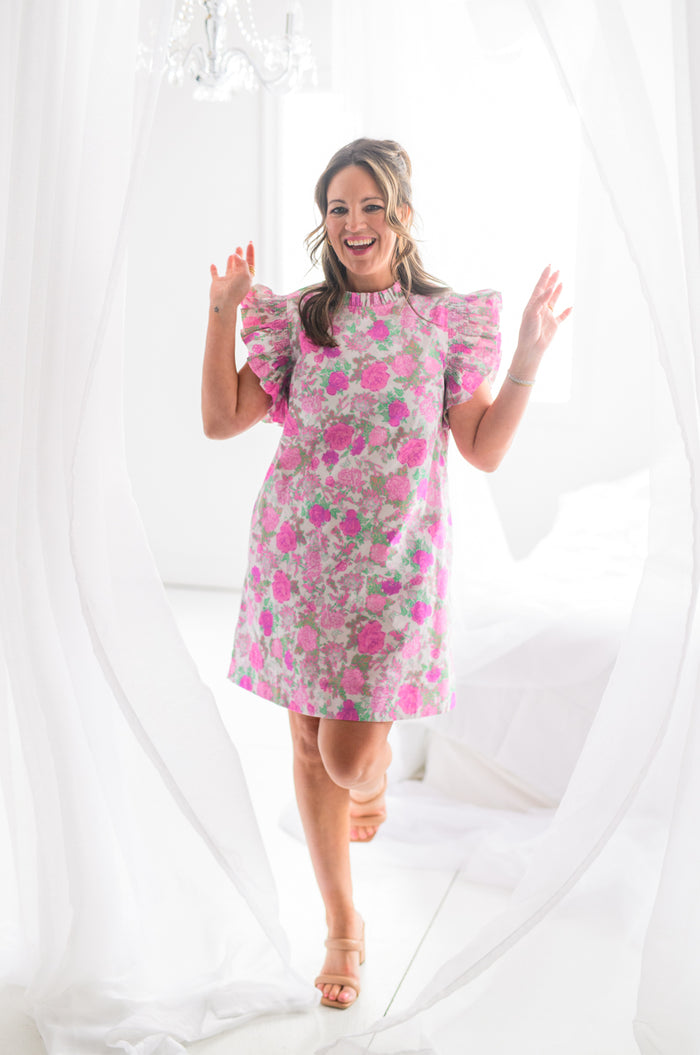 Lovely Flutter Floral Dress