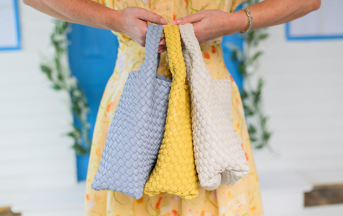 Arya Braided Woven Handbag