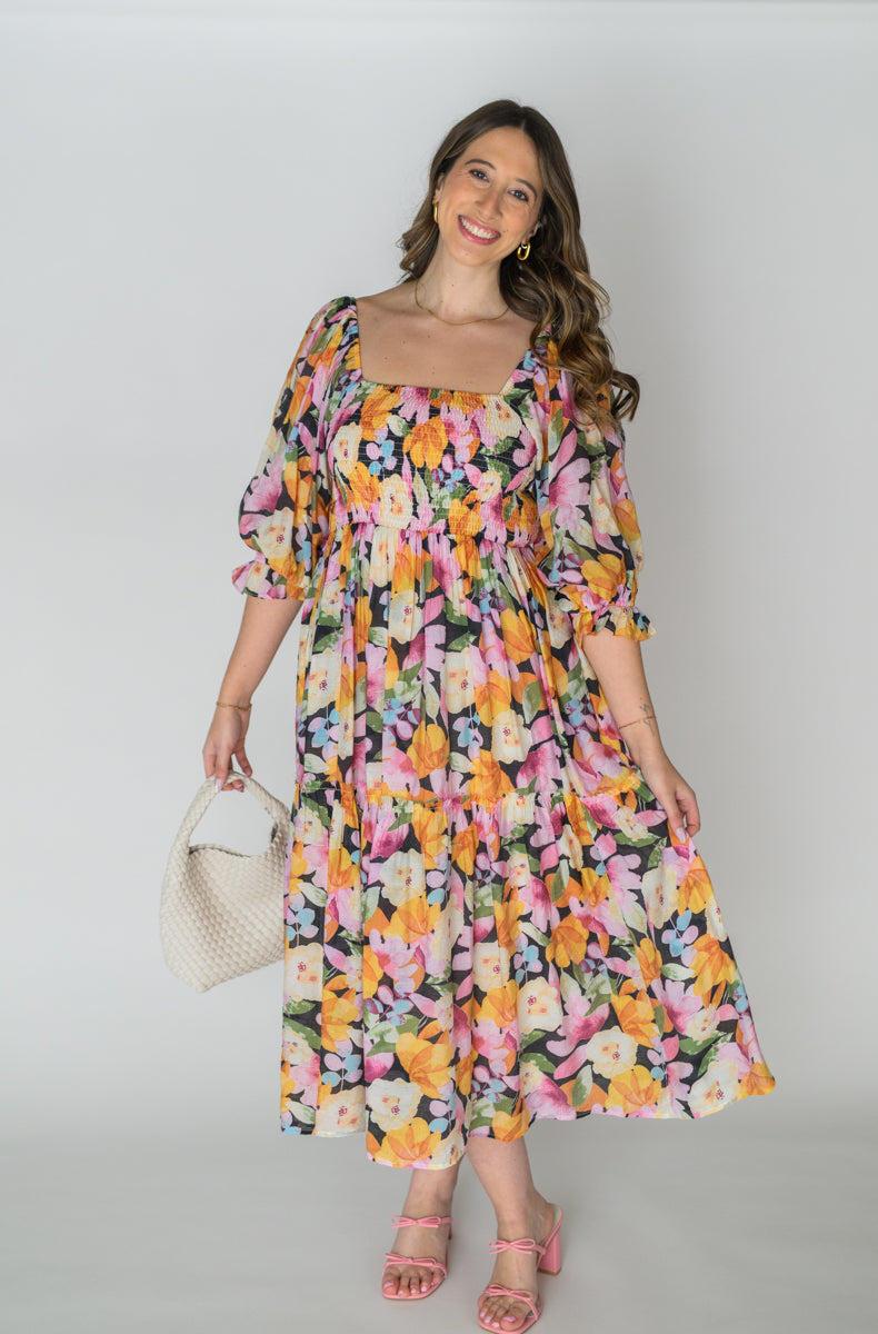 Wildflower Willow Smocked Bodice Dress