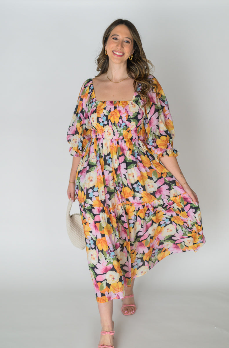 Wildflower Willow Smocked Bodice Dress