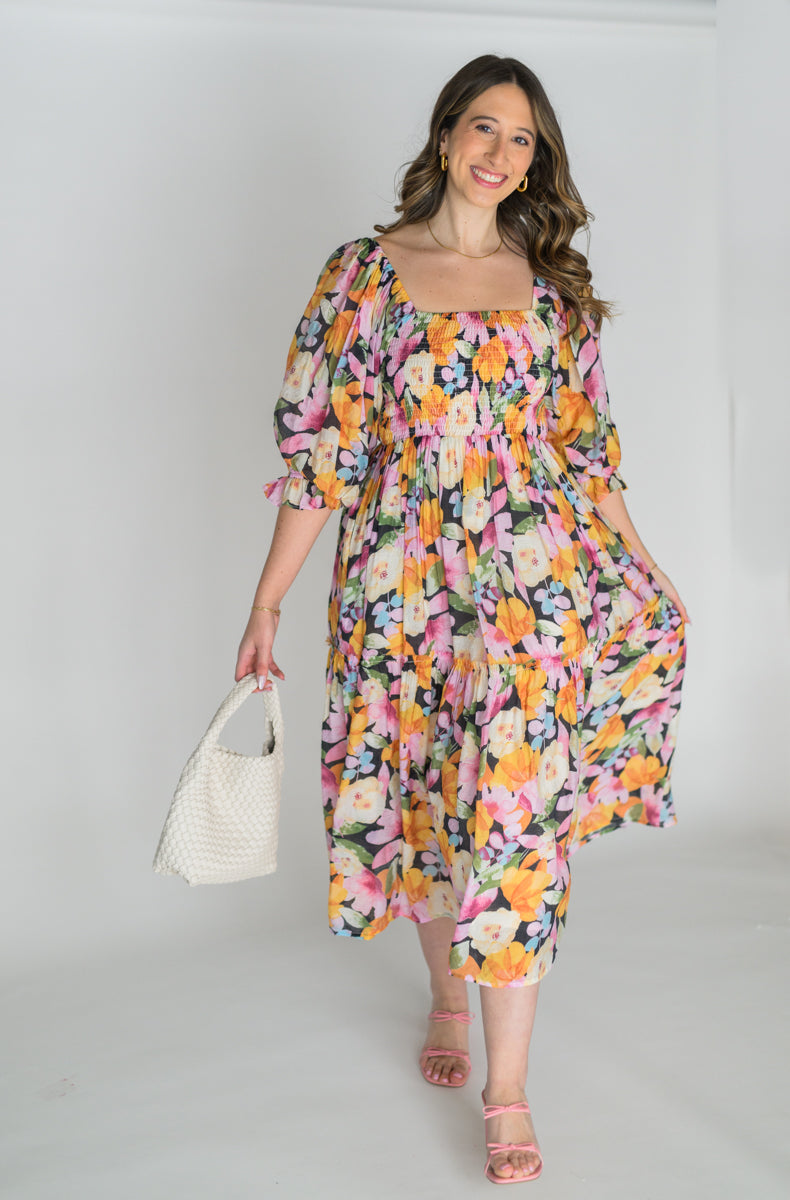 Wildflower Willow Smocked Bodice Dress