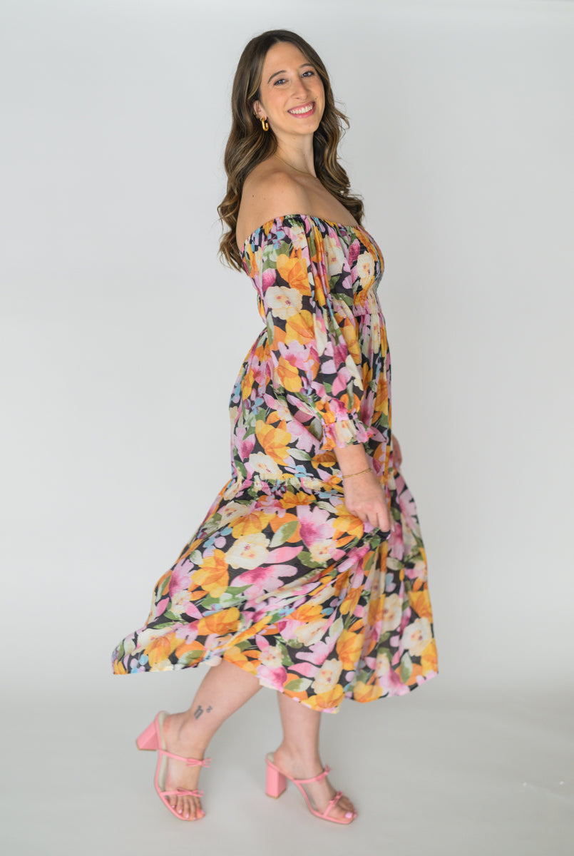 Wildflower Willow Smocked Bodice Dress