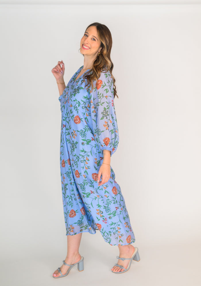 Cerulean Petals Dress