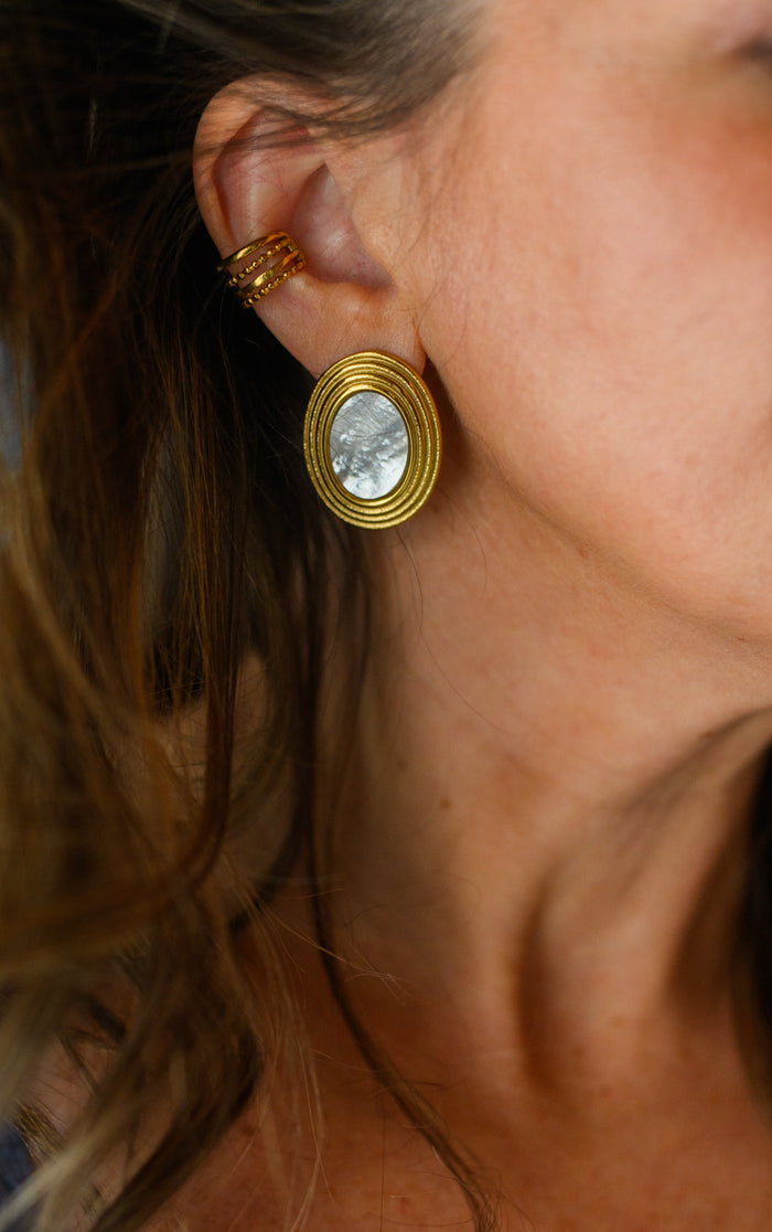 Hannah Earrings Mother Of Pearl