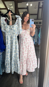 Just A Little Bit Flirty Floral Maxi Dress