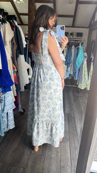 Just A Little Bit Flirty Floral Maxi Dress