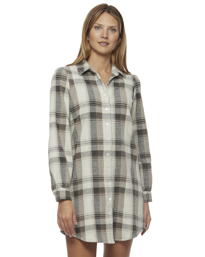 Lynden Button Down Plaid Dress