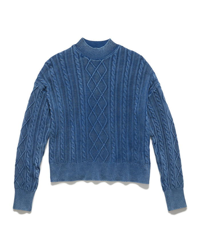 Mayfield Blue Cable Sweater