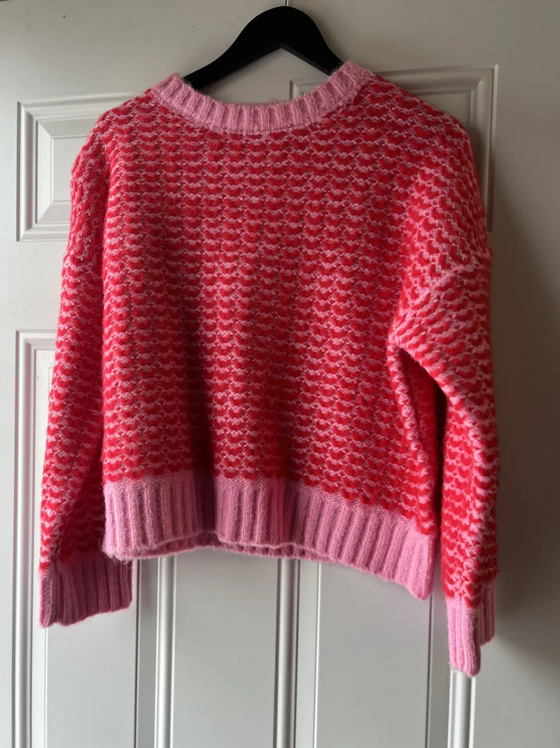 Pink & Red Mix Sweater