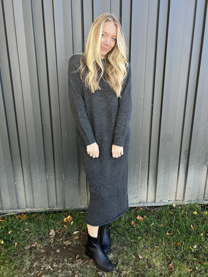 Coal Sweater Midi Dress