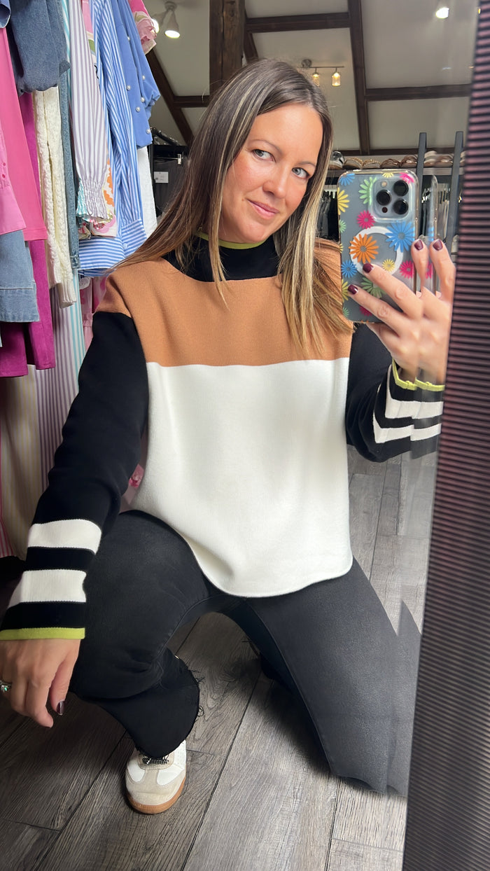 Chase Color Block Sweater